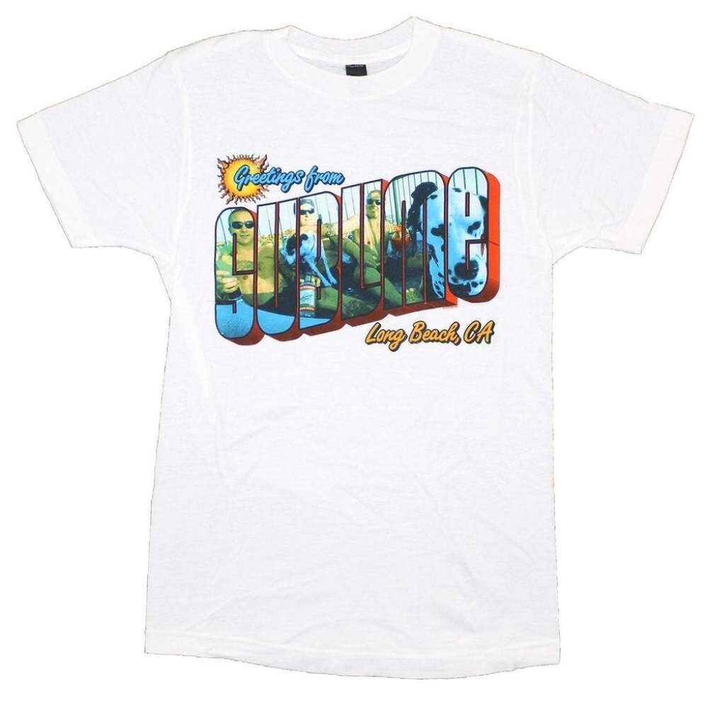 Sublime Long Beach Greetings Retro Music Fan Graphic T-Shirt 73